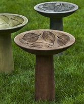 Photo of Campania Hydrangea Leaf Birdbath - Exclusively Campania
